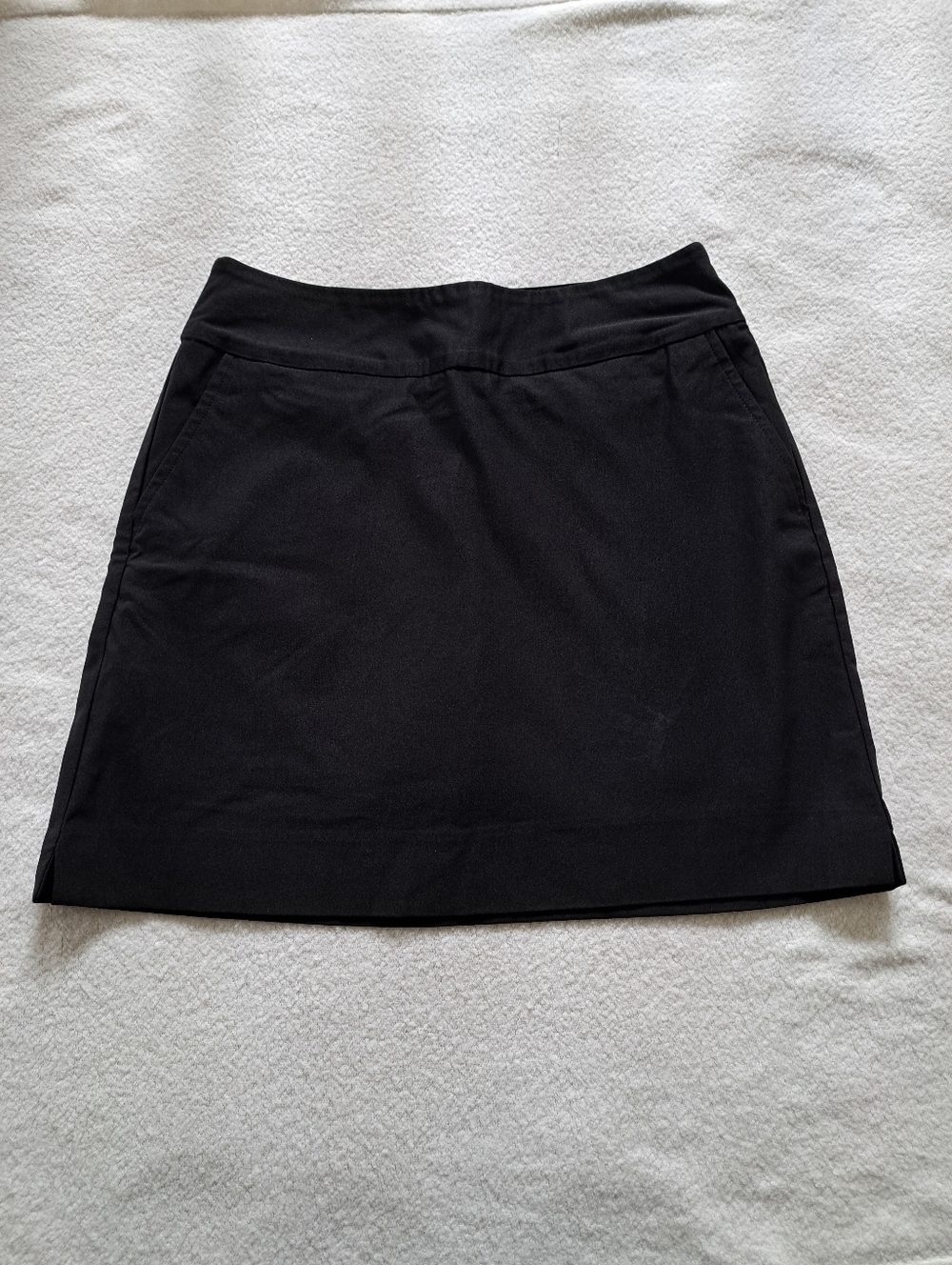 S.C.& Co. Pull On Skort Black Solid Stretch Women's Size 8 Classic Summer Golf